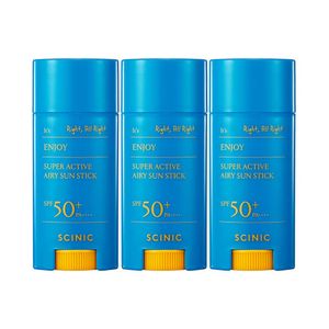 싸이닉 엔조이 슈퍼 액티브 에어리 썬스틱 15g 3개 SPF50+ PA++++/ 화해 어워드 수상 보송 썬스틱