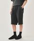 OUTLINE CLASSIC LOGO DYEING BERMUDA SWEAT SHORTS charcoal