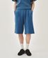 OUTLINE CLASSIC LOGO DYEING BERMUDA SWEAT SHORTS blue