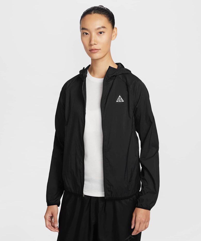 ACG 리펠 트레일 러닝 재킷 W - 블랙:화이트:서밋 화이트 / IO9749-010