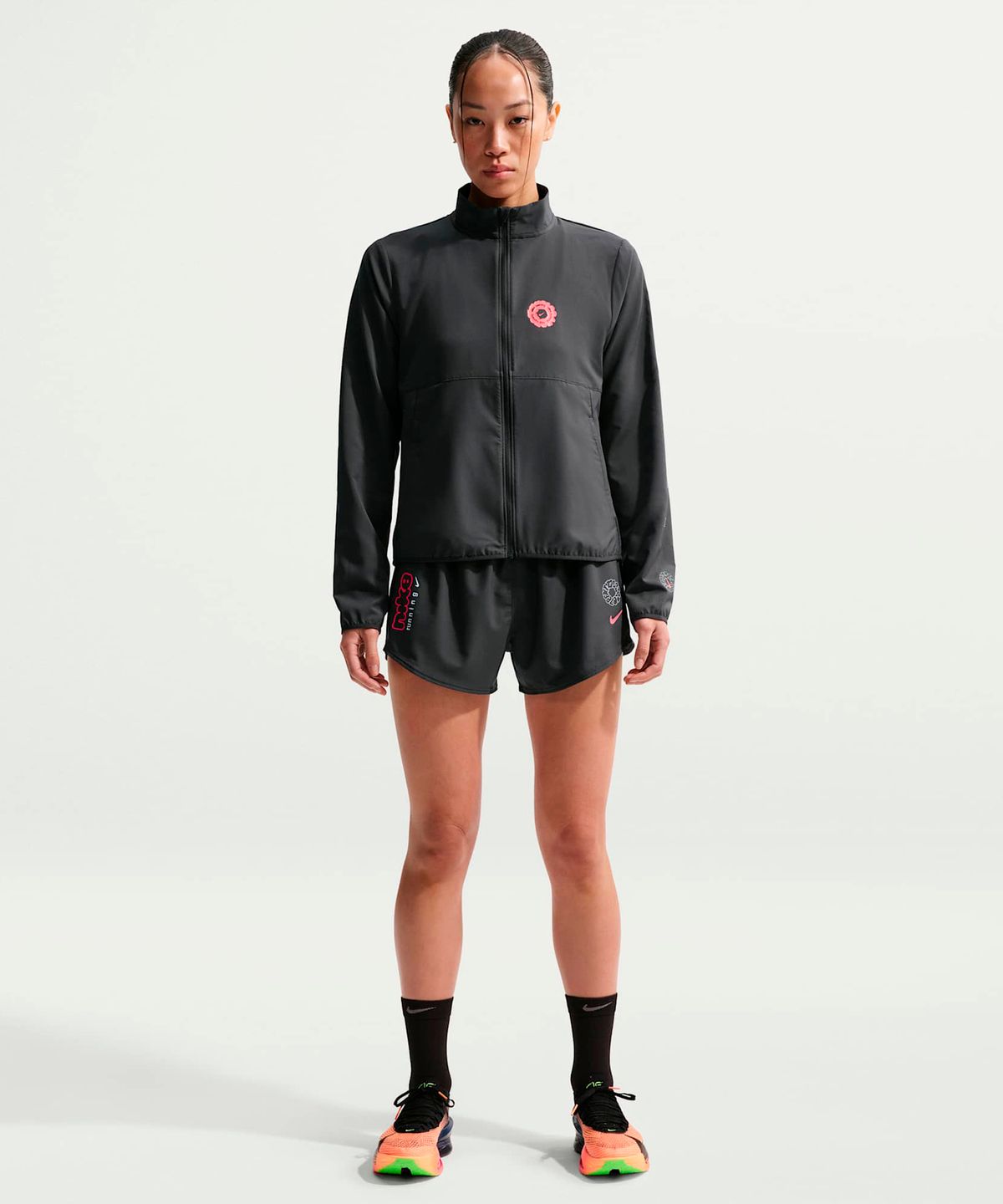 나이키(NIKE) 원 드라이 핏 미드라이즈 3인치 브리프 라인드 러닝 쇼츠 W - 앤트러사이트 / IR6603-060