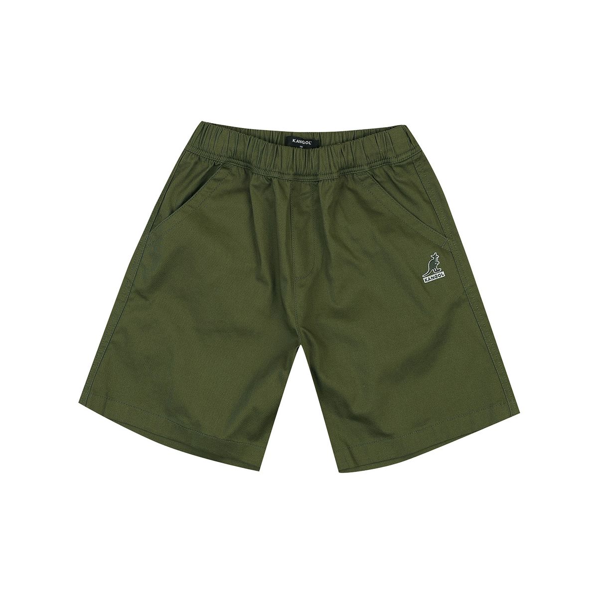 캉골키즈(KANGOL KIDS) 로고 포인트 우븐 쇼츠 SB 0003 카키