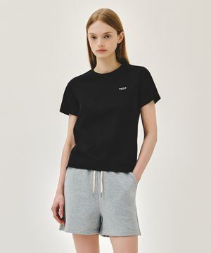 W SMALL REGULAR LOGO TEE black