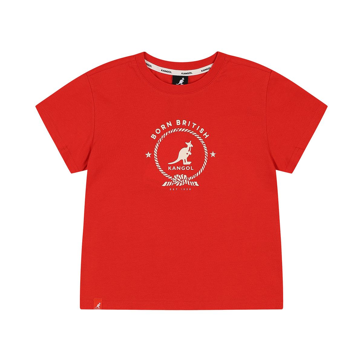 캉골키즈(KANGOL KIDS) 로프 그래픽 티셔츠 SB 0124 레드