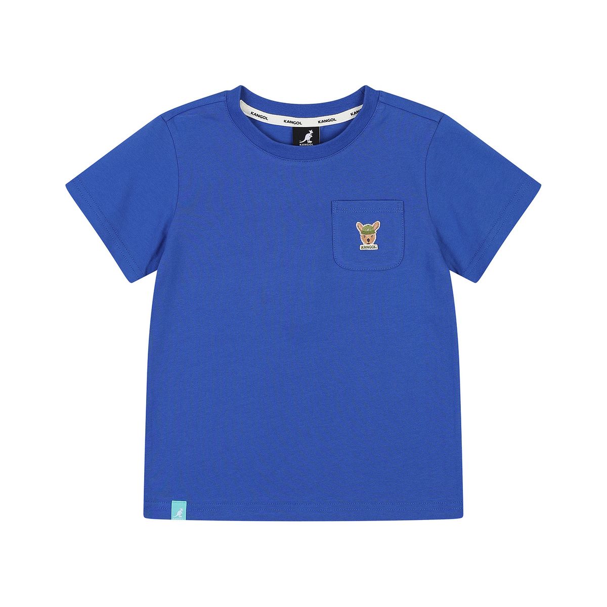 캉골키즈(KANGOL KIDS) 포켓 루 심볼 숏 슬리브 티셔츠 SB 0004 블루