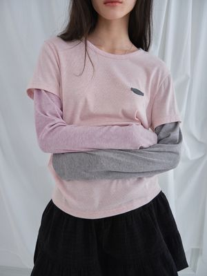 드리미 레이어드 티 Dreamy Layered Tee (Pink)