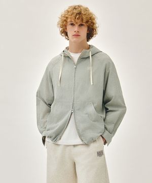 CLASSIC LOGO HOODED PATTERN JACKET check