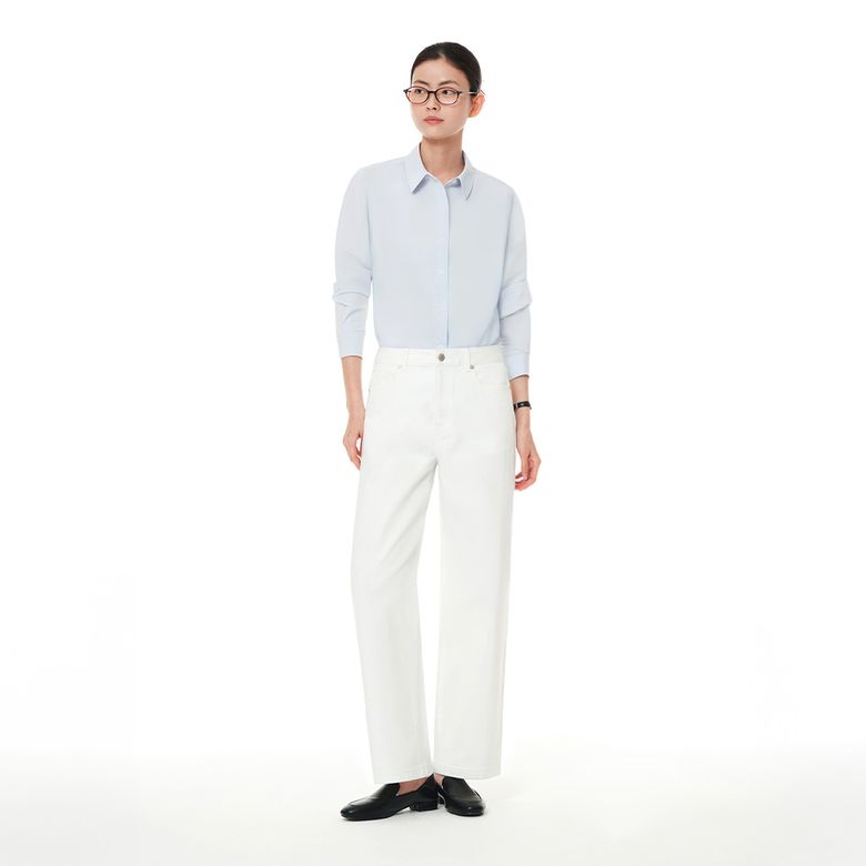 에어데님 세미 와이드 팬츠(화이트)