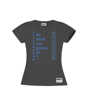 what so 세미크롭 반팔티 [차콜]