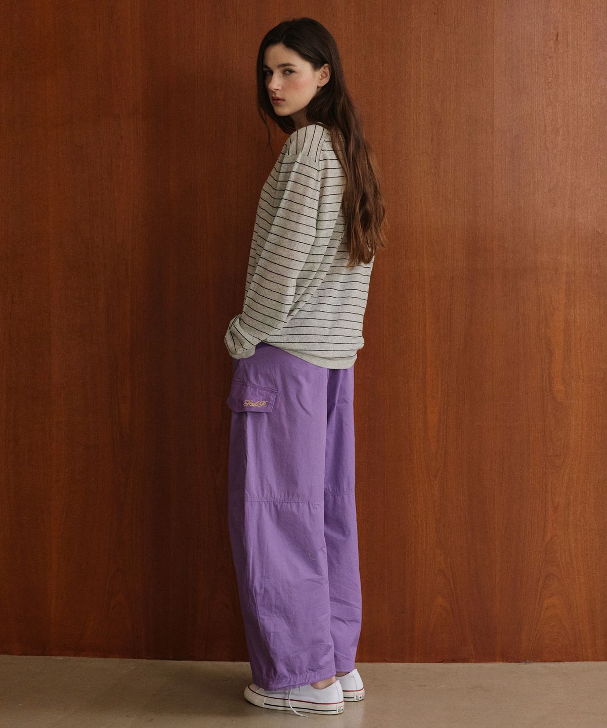 스튜디오앤파르크(STUDIO&PARC) Cargo Cutline Pants_Purple
