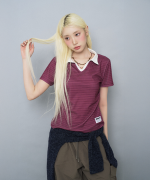 소프트 세미크롭 카라티 [그레이프 레드]