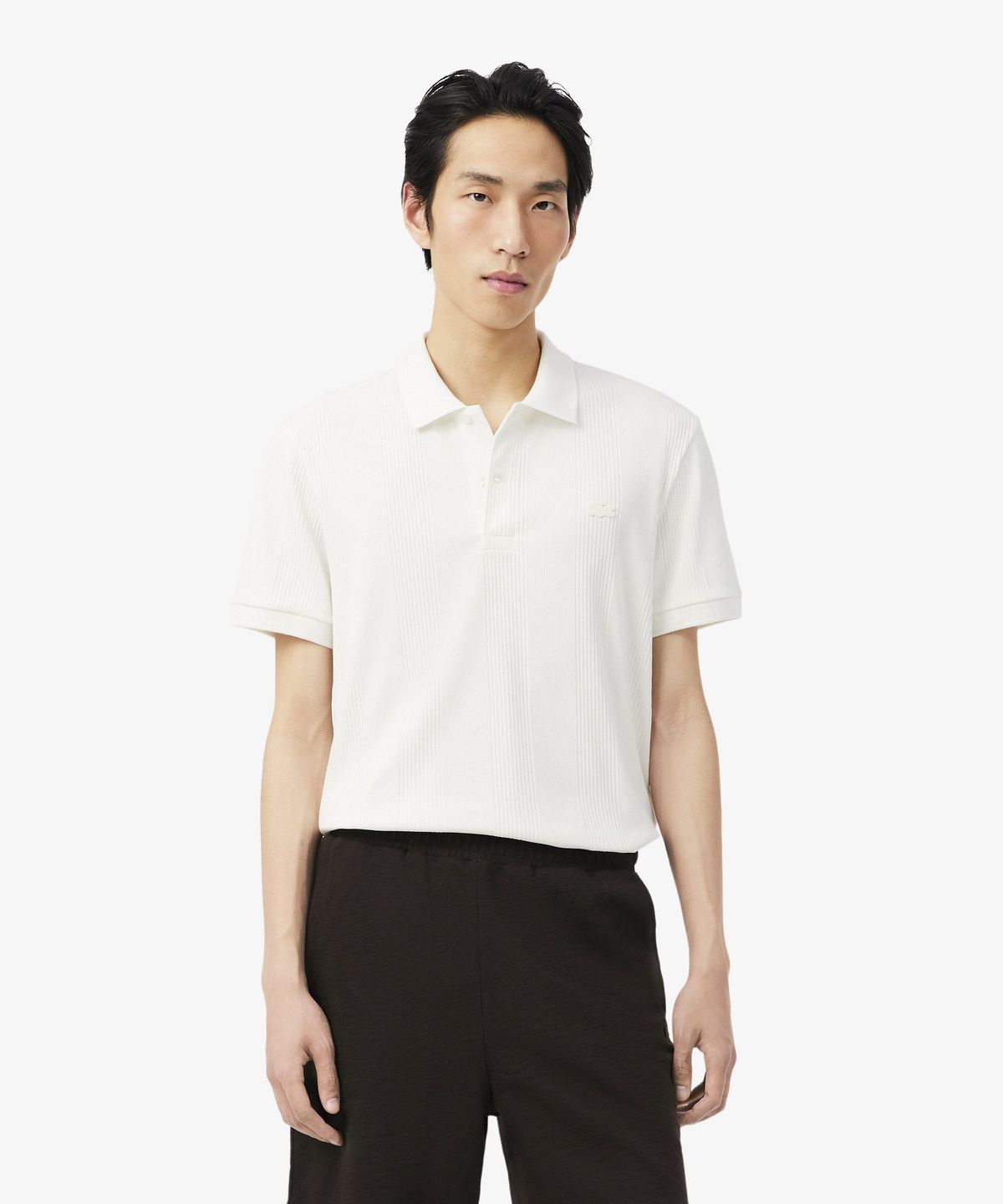 라코스테(LACOSTE) 남성 립조직 반팔 폴로 셔츠 DH2195-56G 70V