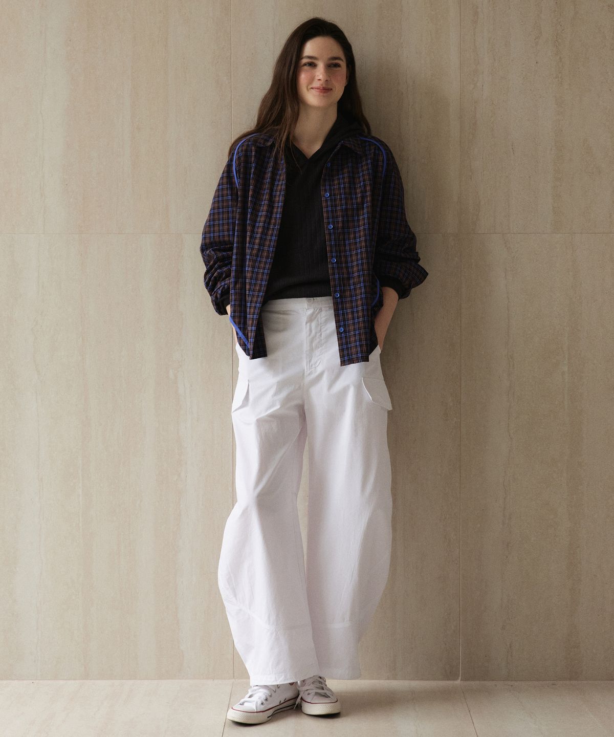 스튜디오앤파르크(STUDIO&PARC) Cargo Cutline Pants_White