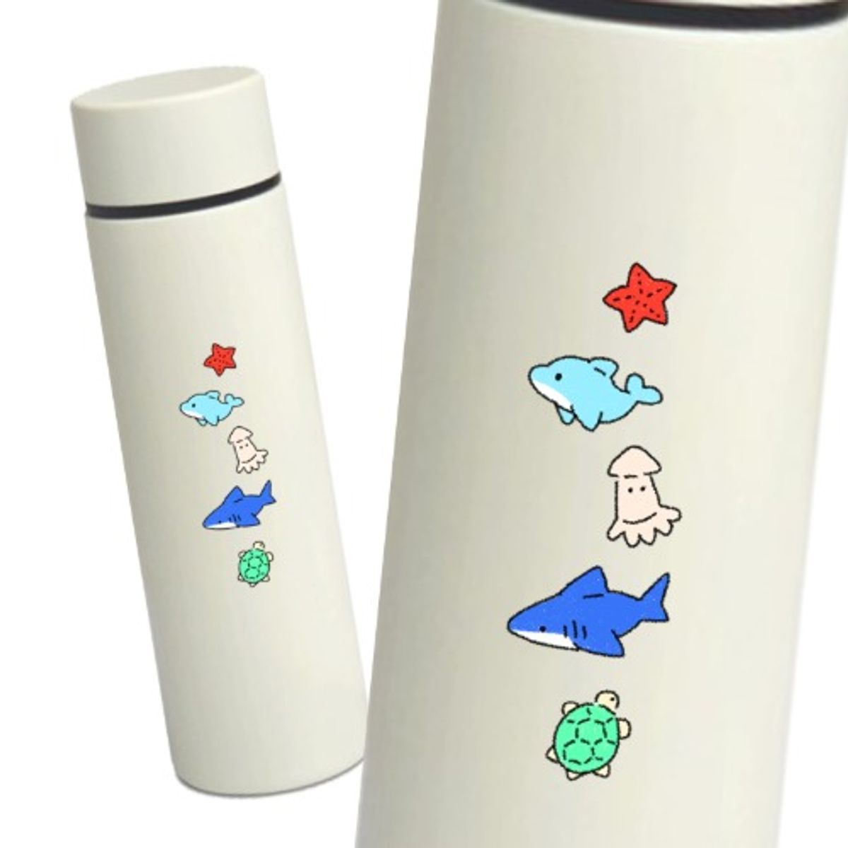 이레케이스앤굿즈(IRECASEGOODS) 귀염뽀짝 바다친구 미니 텀블러 150ml 보온 보냉