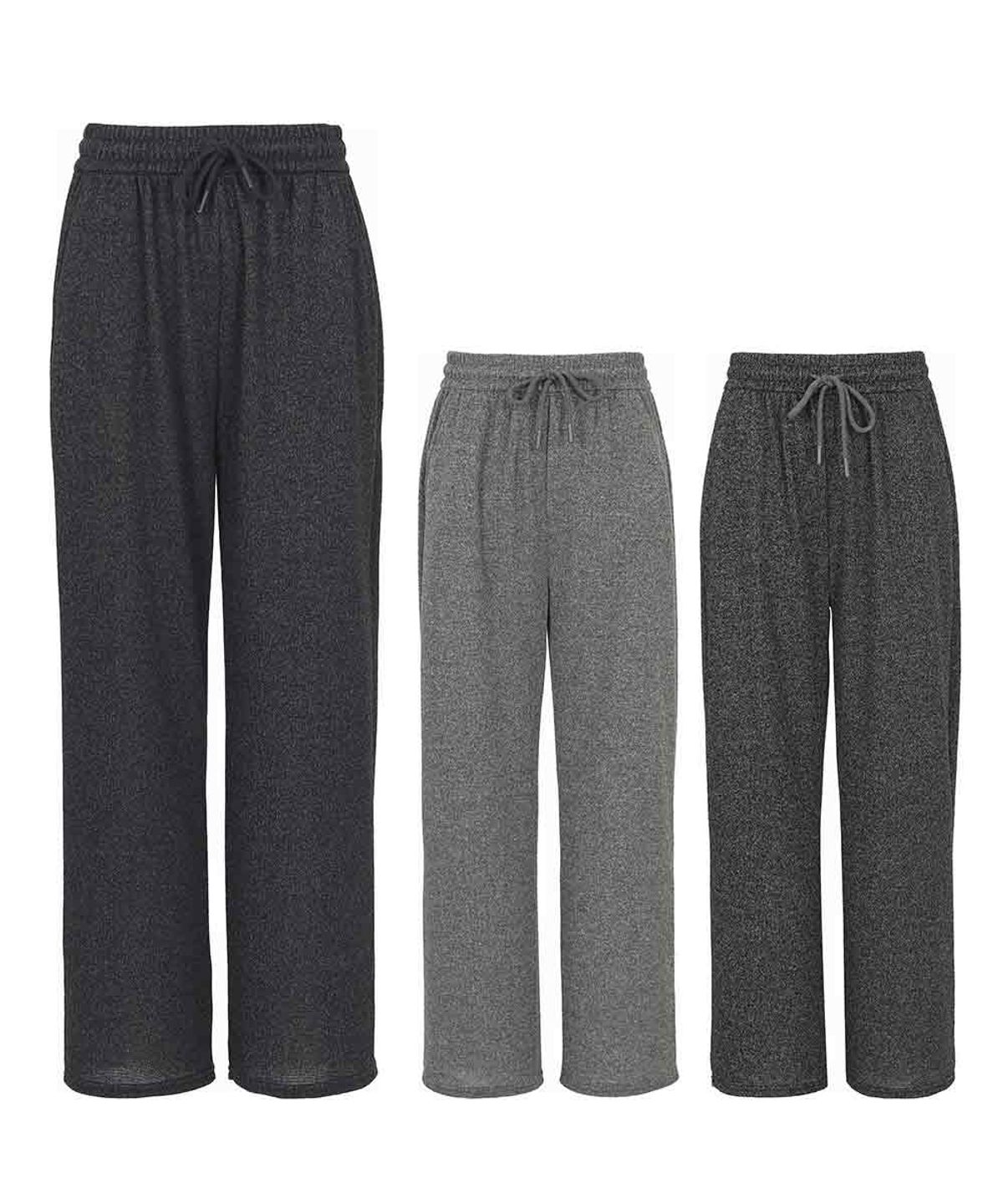 김영주 골프(KIM YOUNG JOO GOLF) 봄가을 니트 밴딩 일자핏 스판 여성 데일리 바지 DQSLSL13