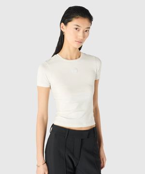 (W) 펄 로고 숏슬리브 베이비핏 티셔츠 화이트 PEARL LOGO SS BABY FIT T-SHIRT WH10 WHITE