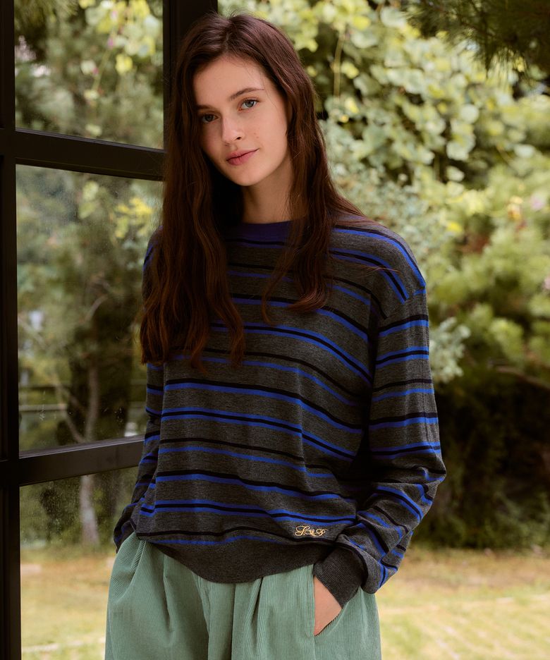 Multi Striped Knit_Grey