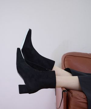 Roe 슬림 앵클부츠 (5cm) - 스웨이드