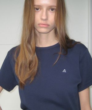 All-Day Cotton Rib T-shirt - Classic Navy