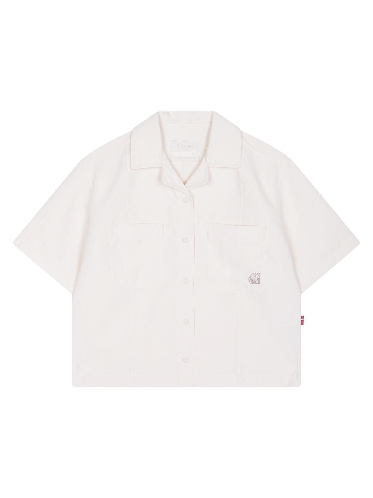 노르디스크(NORDISK) 휘게 프리미엄 포켓 반팔 셔츠 - W_Off White