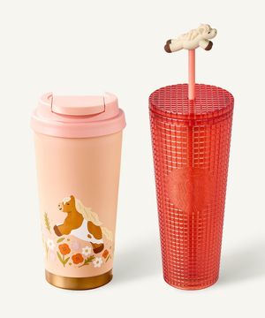 달리는 해피 포니 팜 텀블러 세트 +에코텀블러음료쿠폰(카톡발송)