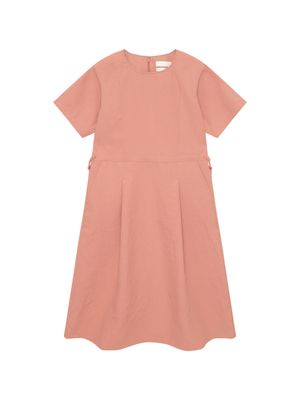 휘게 프리미엄 반팔 원피스 - W_Coral