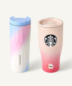 그라데이션 더키앤포니 텀블러 세트 +에코텀블러음료쿠폰(카톡발송)