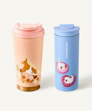 해피 더키앤포니 세트 +에코텀블러음료쿠폰(카톡발송)