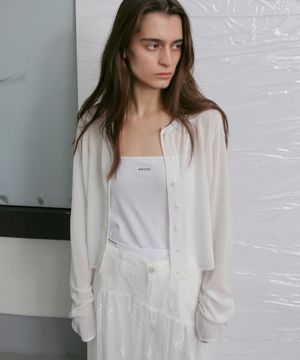 Light Linen Cardigan - Off White