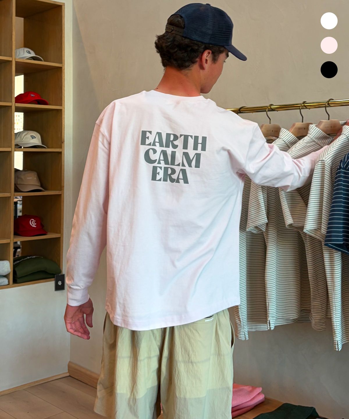 얼스캄에라(EARTH CALM ERA) 내추럴 데일리 롱슬리브_3컬러