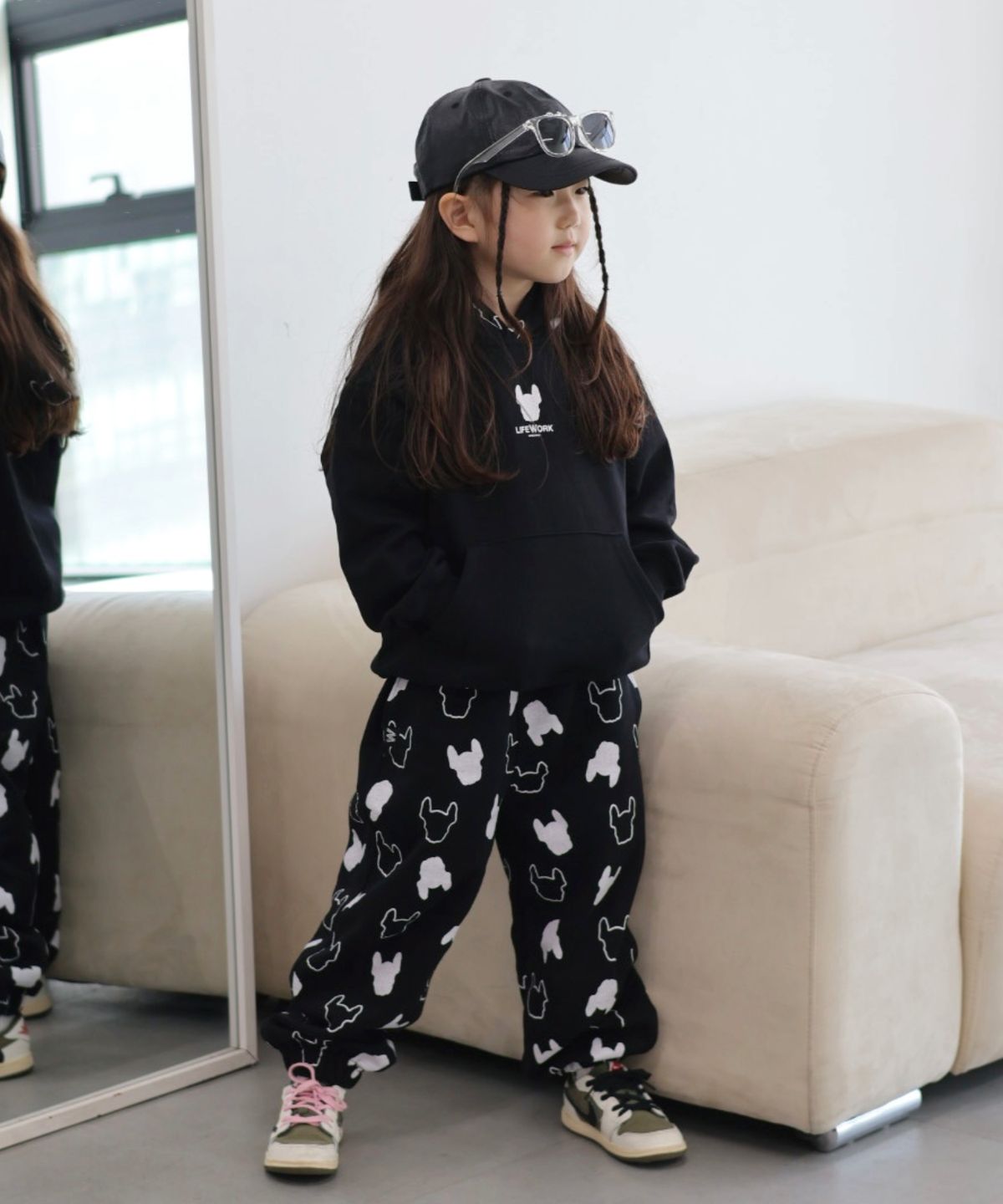 라이프워크 키즈(LIFEWORK KIDS) 키즈) 전판 라독 후드 티셔츠