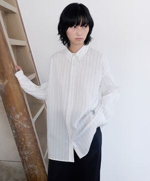 Fresh Stripe Over-Shirt - Off White Stripe
