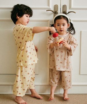 [루키즈] 7부 체크 자가드 7종