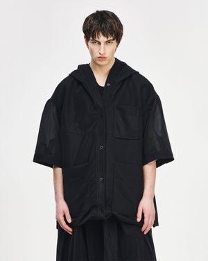 송지오 컬렉션 고스트 윙 하프 점퍼 블랙 SI3JP700BK