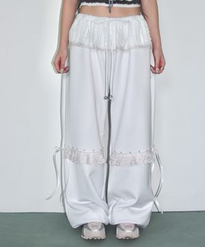 angel sheer layered jersey pt - white
