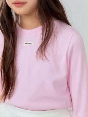 PANELLED DETAIL TEE_PINK