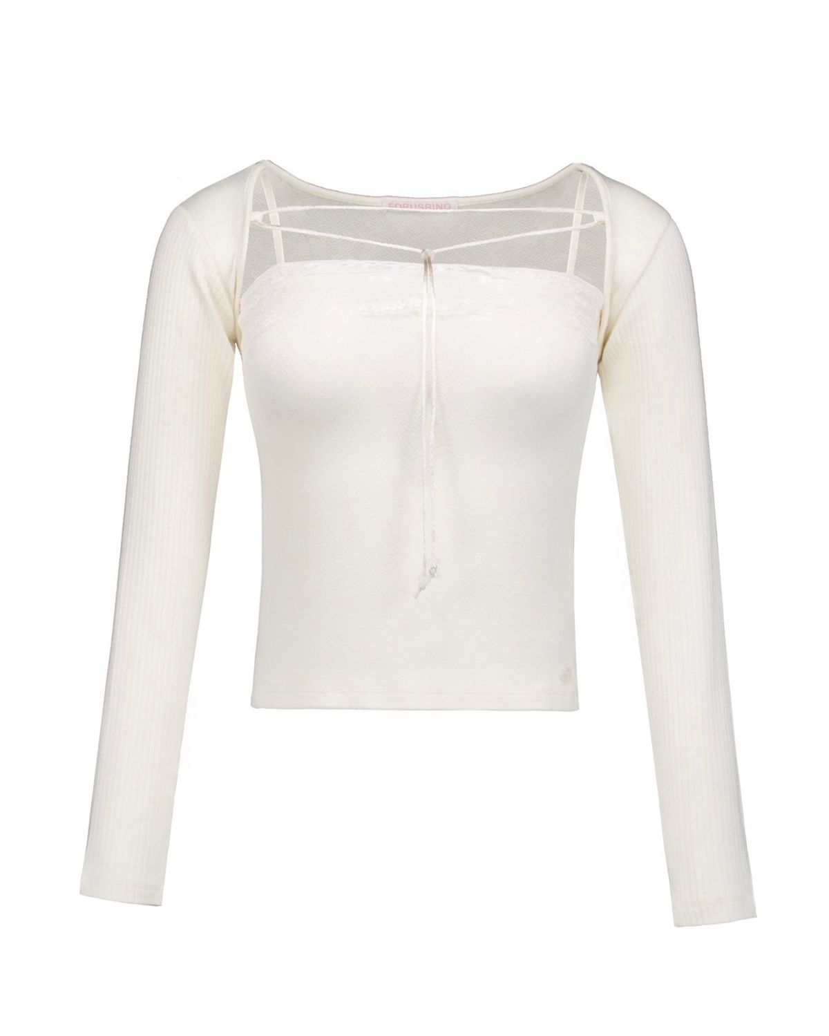 포어링(FORUSRING) Lily lace bolero set-up (ivory)