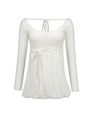 Baby balloon mini dress (ivory)