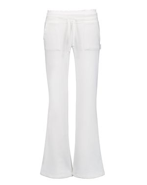 Lace banding sweatpants (white)