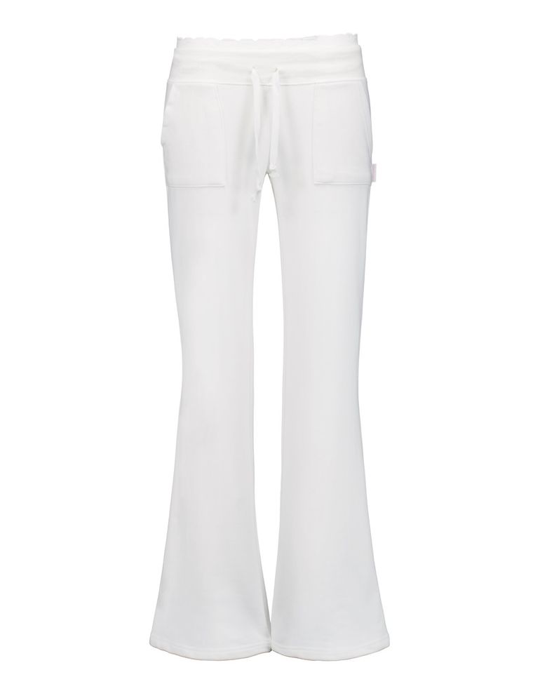 Lace banding sweatpants (white)