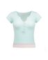 Baby powder lace tee (mint)