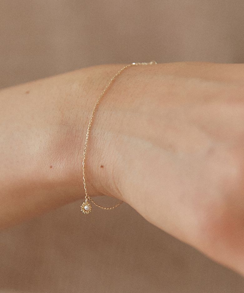 [14K] Birth Flower Bracelet