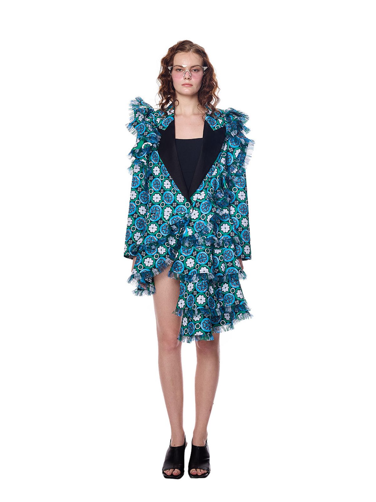 그리디어스(GREEDILOUS) Signature Floral Ruffle Jacket