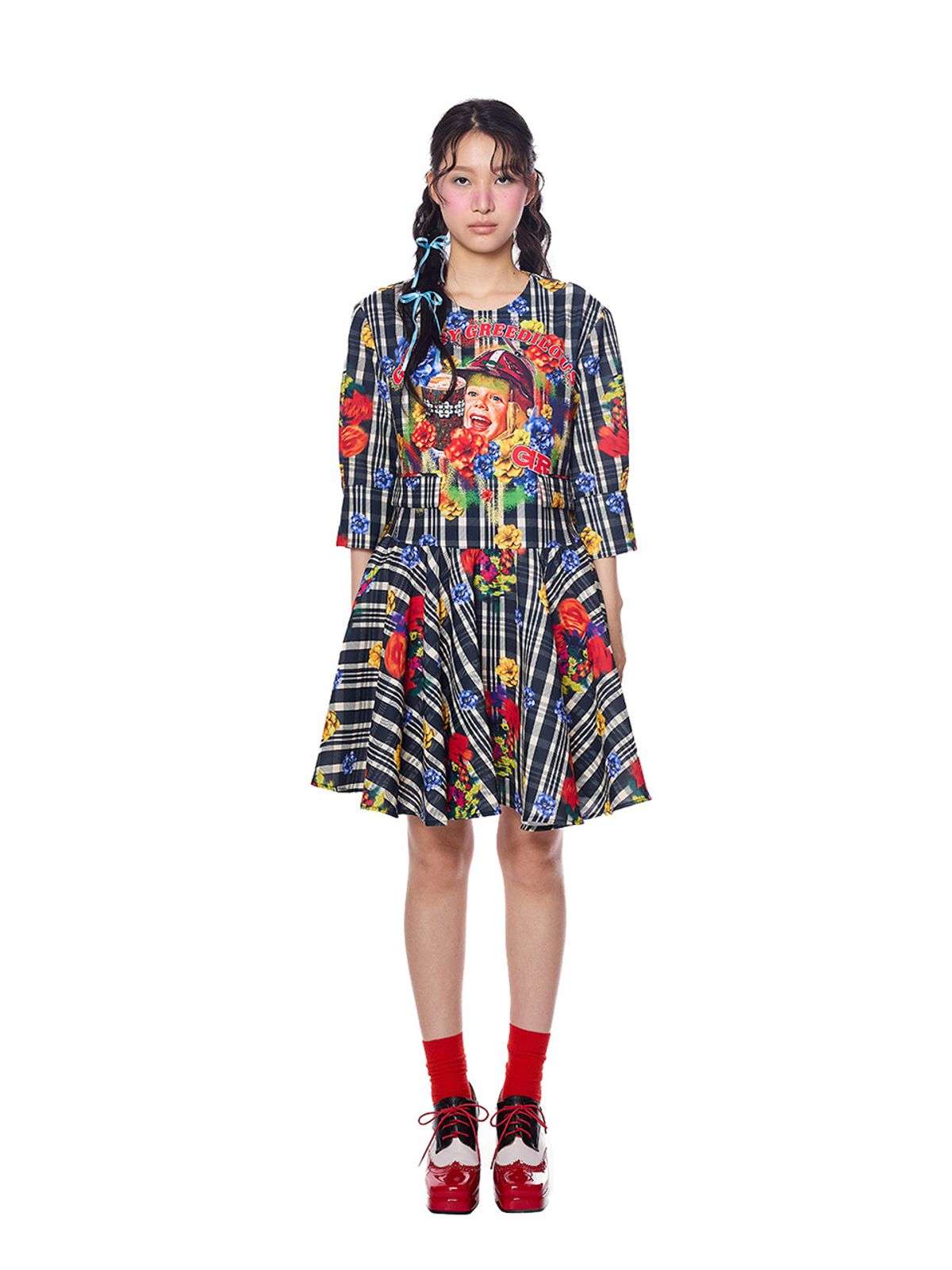 그리디어스(GREEDILOUS) YH Baby Joy Check Onepiece