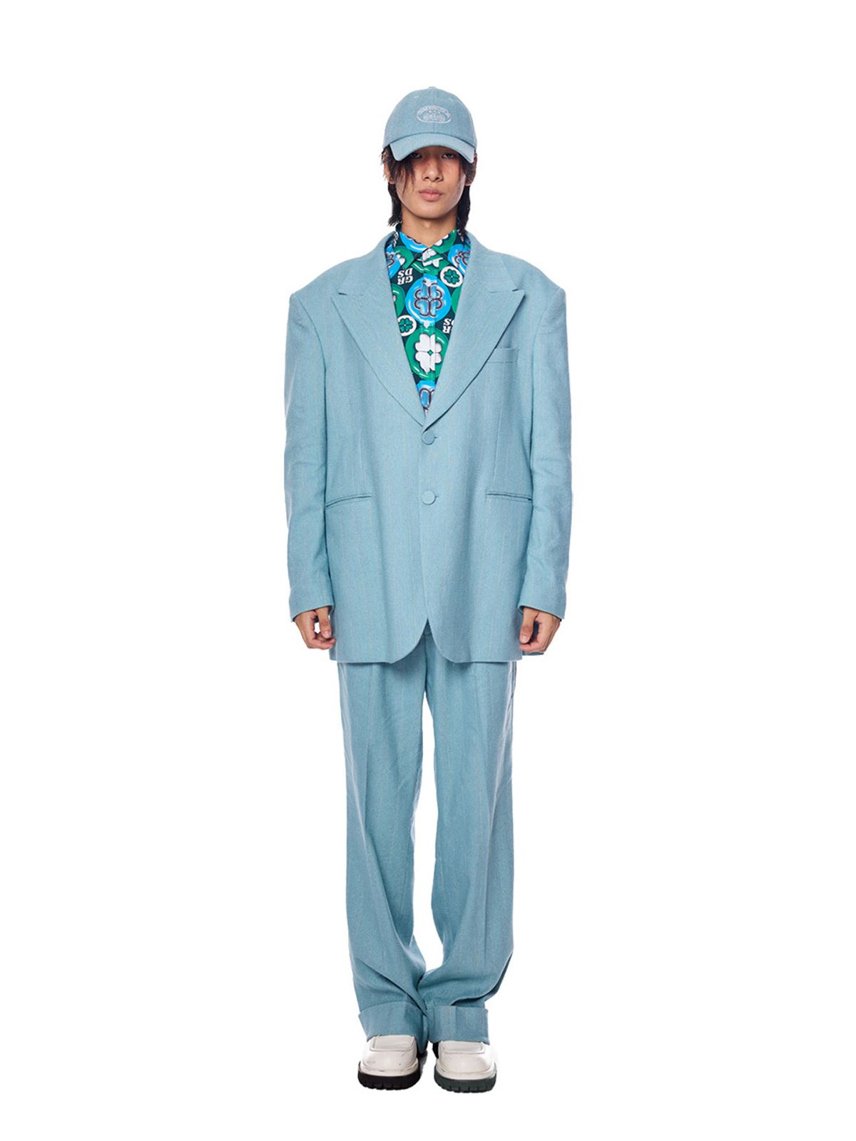 그리디어스(GREEDILOUS) Sky Twill One Pleats Pants
