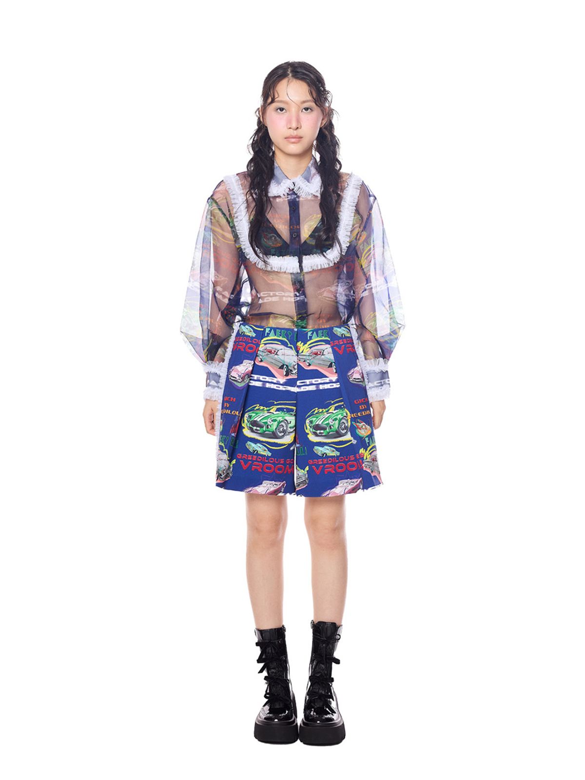 그리디어스(GREEDILOUS) Racing Club Ruffle Shorts