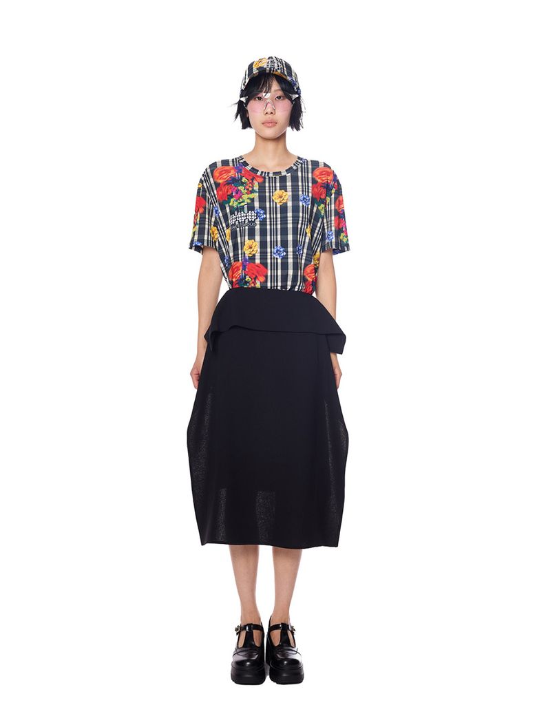 Folded Midi Skirt