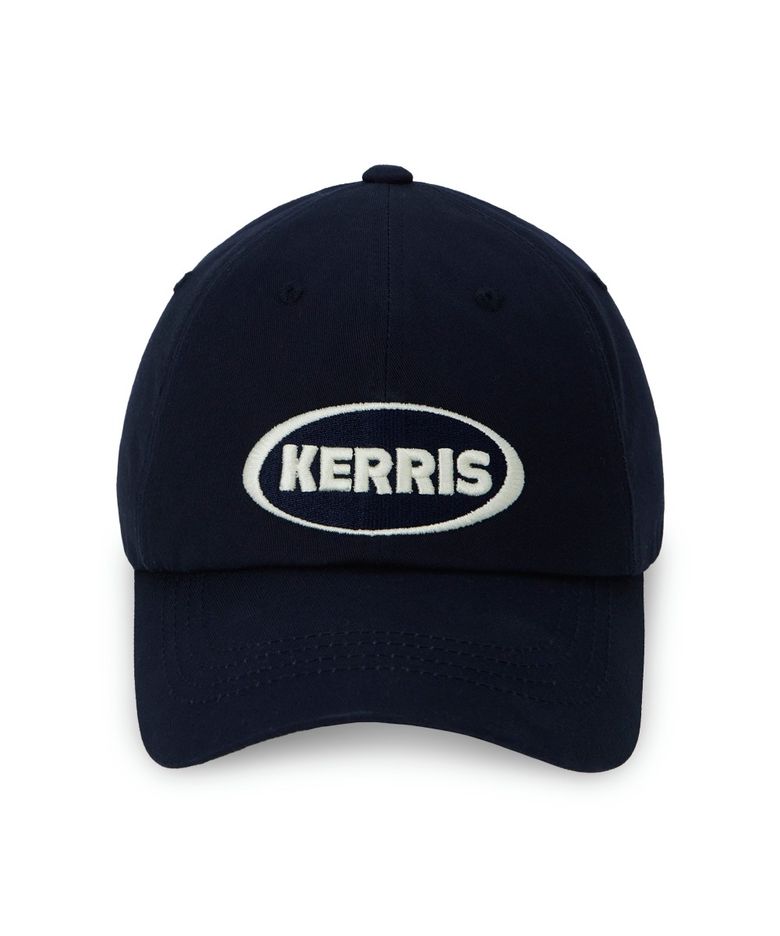 KERRIS 코튼 로고 볼캡 (네이비)