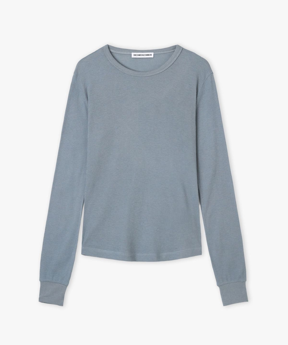 38컴온커먼(38COMEONCOMMON) Waffle Slim Long Sleeve (Powder Blue)