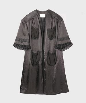 LACE TRIM POCKET ROBE